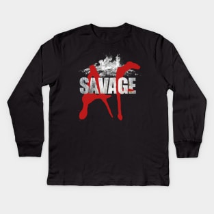 Savage AF Kids Long Sleeve T-Shirt